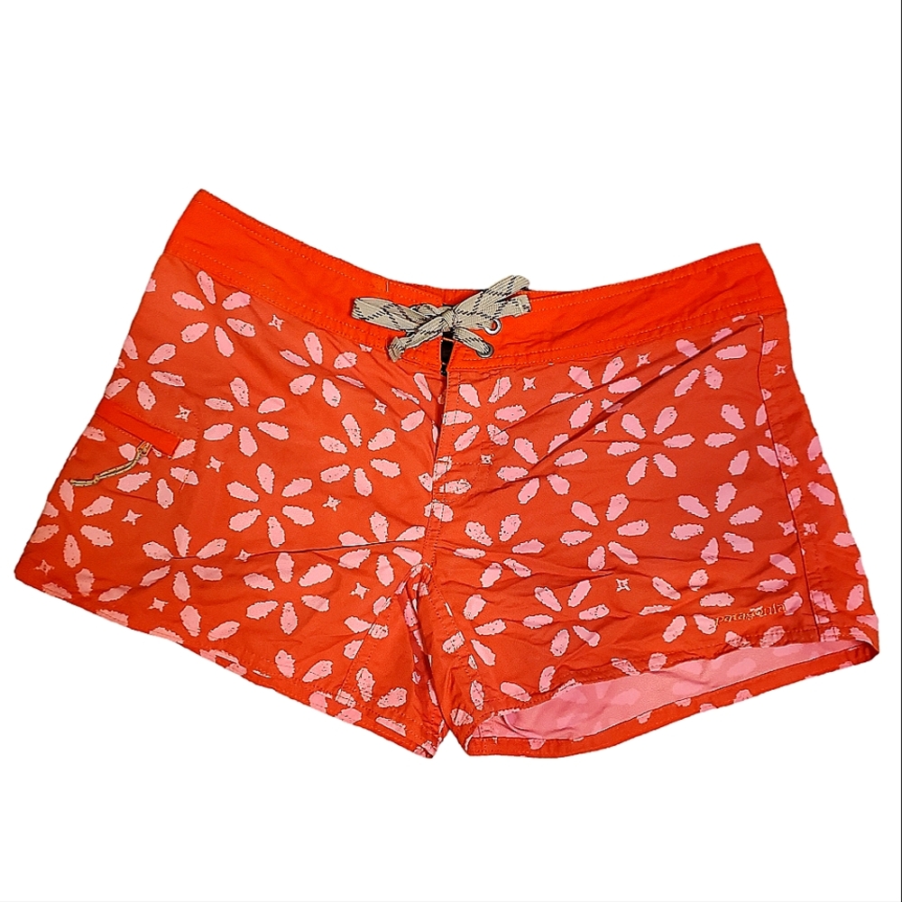 Patagonia Women's Swim Shorts - Orange Floral